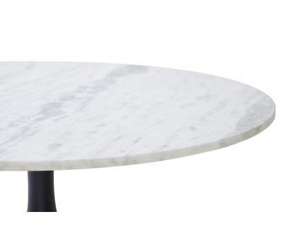 Renwil Loveada Coffee Table - White Marble/Matte Black