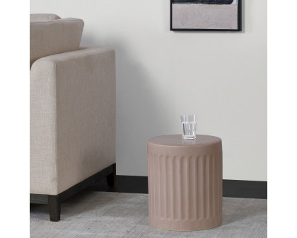 Renwil™ Daria Outdoor Accent Table - Taupe Matte