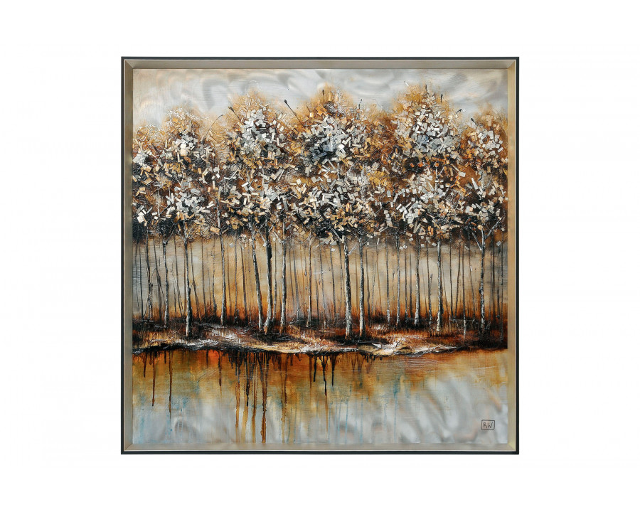 Renwil - Metallic Forest Wall Art