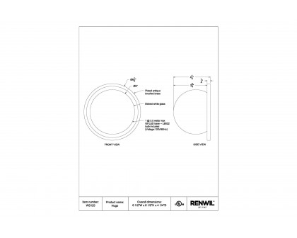 Renwil - Hugo Wall Sconces