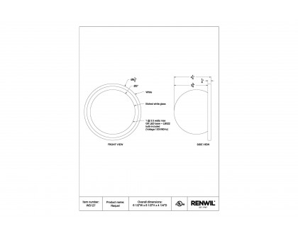 Renwil - Raquel Wall Sconces