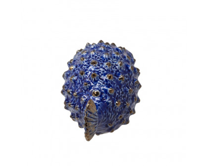 Sagebrook 8" Ceramic Puffer Fish - Blue