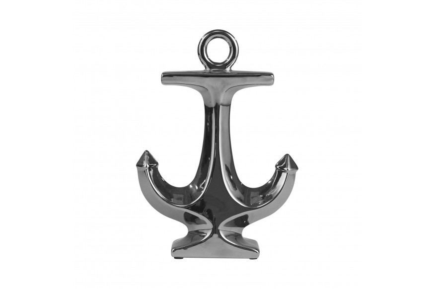 Sagebrook™ 10" Ceramic Anchor - Silver