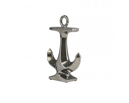 Sagebrook™ 10" Ceramic Anchor - Silver