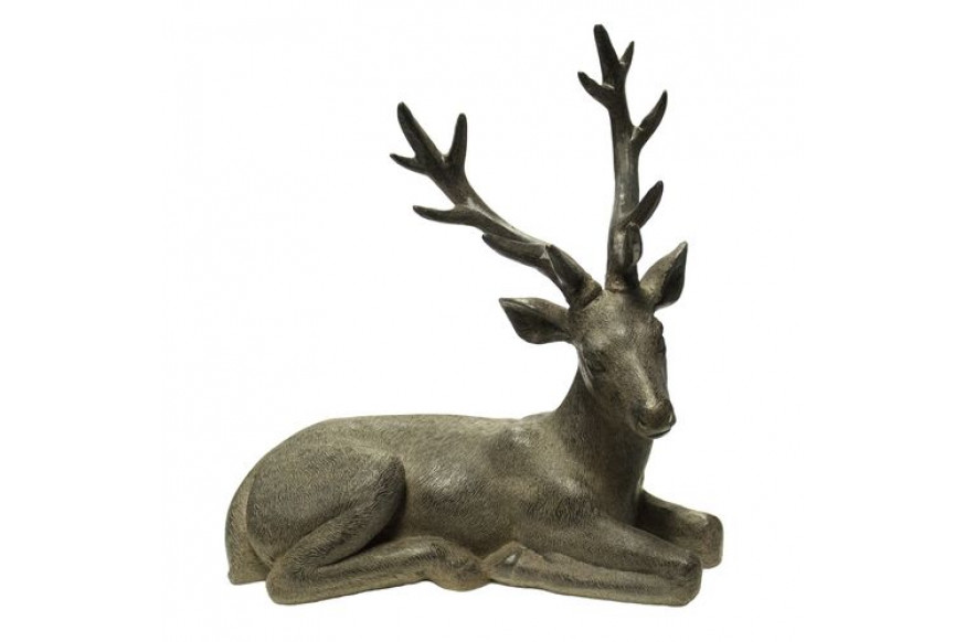 Sagebrook™ Resin Sitting Deer - Brown