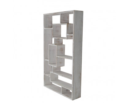 Sagebrook Wooden Multi-Tier Wall Shelf - Whitewash