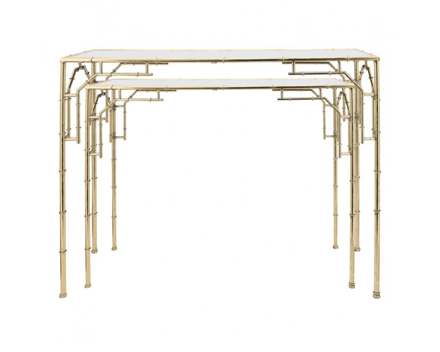 Sagebrook - Gold Metal Console Tables