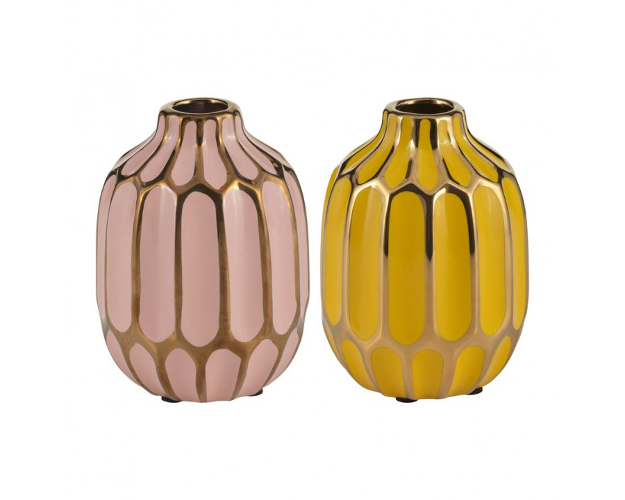 Sagebrook 5" Ceramic Vase (Set Of 2)