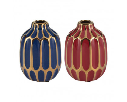 Sagebrook 5" Ceramic Vase (Set Of 2)