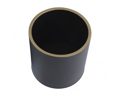 Sagebrook™ Planters On Metal Stand (Set Of 2) - Black/Gold