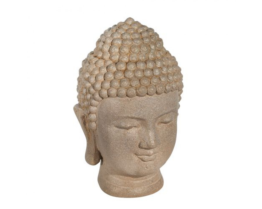 Sagebrook - 11.5" Resin Buddha Head in Stone