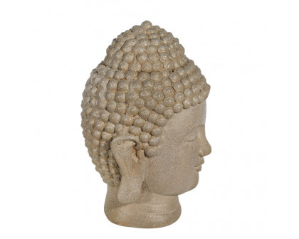 Sagebrook - 11.5" Resin Buddha Head in Stone