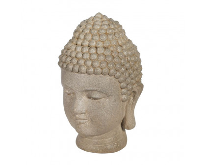 Sagebrook - 11.5" Resin Buddha Head in Stone