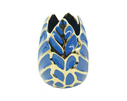 Sagebrook 8" Ceramic Leaf Vase