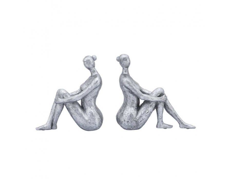 Sagebrook Resin Lady Bookends (Set Of 2)