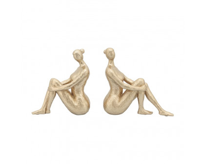 Sagebrook Resin Lady Bookends (Set Of 2)