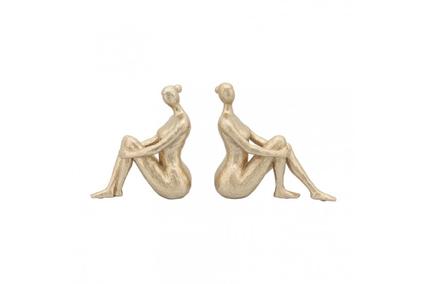 Sagebrook™ Resin Lady Bookends (Set Of 2) - Gold