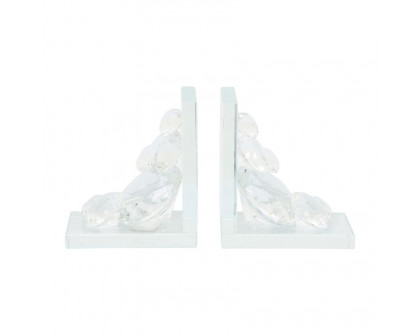 Sagebrook - Crystal Diamond Bookends (Set Of 2)