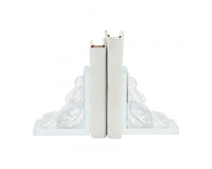 Sagebrook - Crystal Diamond Bookends (Set Of 2)