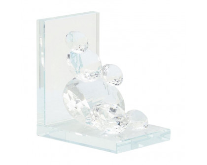 Sagebrook - Crystal Diamond Bookends (Set Of 2)