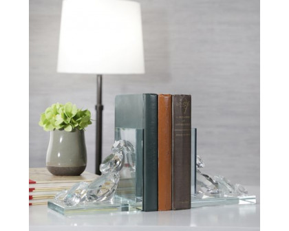 Sagebrook - Crystal Diamond Bookends (Set Of 2)