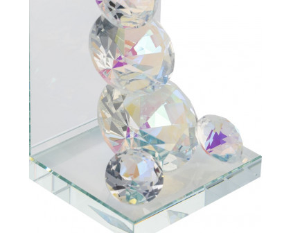 Sagebrook - Crystal Diamond Bookends (Set Of 2) in Rainbow