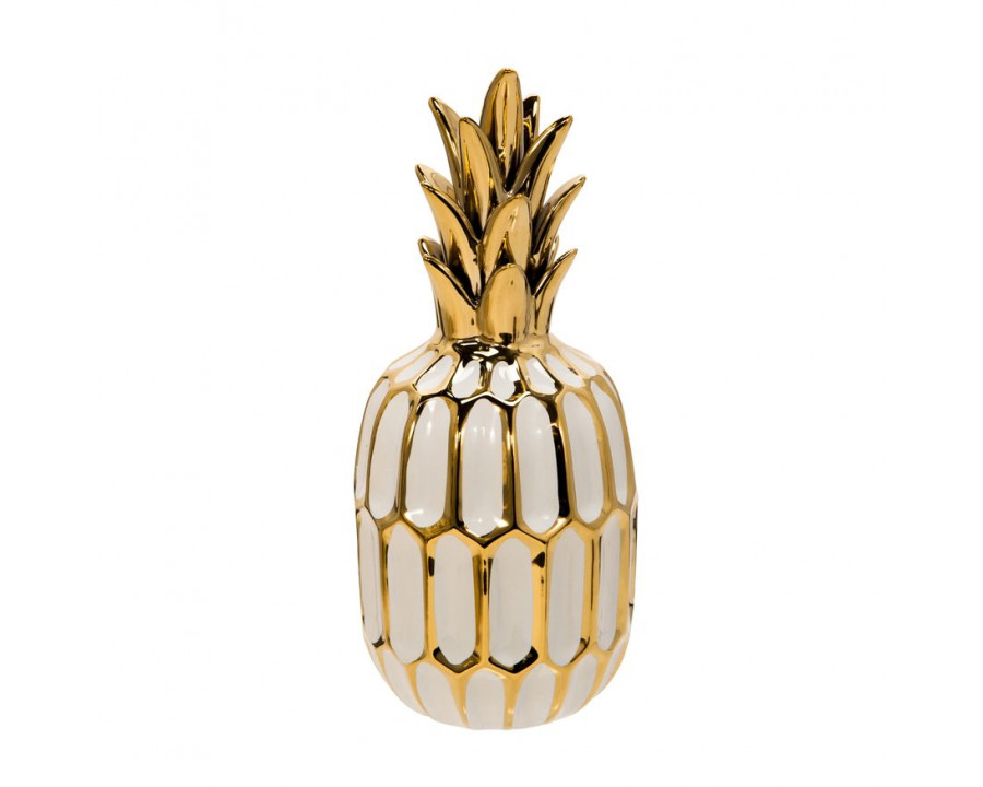 Sagebrook 10" Ceramic Pineapple