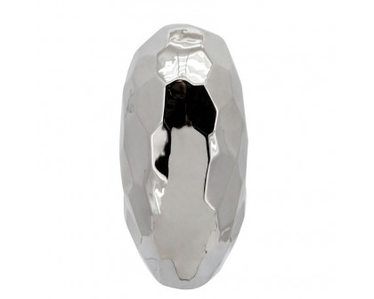 Sagebrook 11" Ceramic Heart - Silver