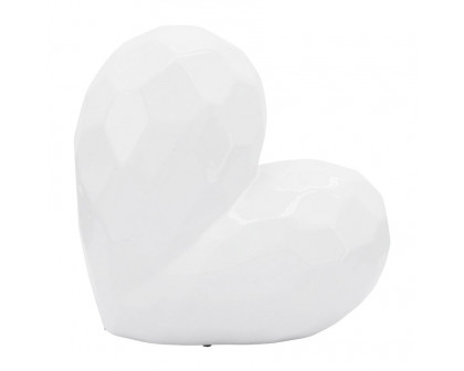 Sagebrook 11" Ceramic Heart - White