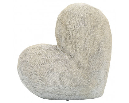 Sagebrook 11" Scratched Heart Decor