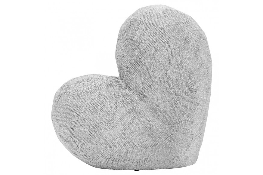 Sagebrook™ 11" Scratched Heart Decor - Silver