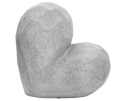 Sagebrook™ 11" Scratched Heart Decor - Silver