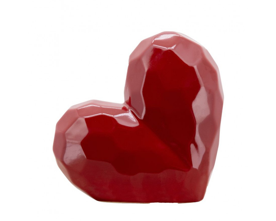 Sagebrook 8" Heart Table Decor - Red