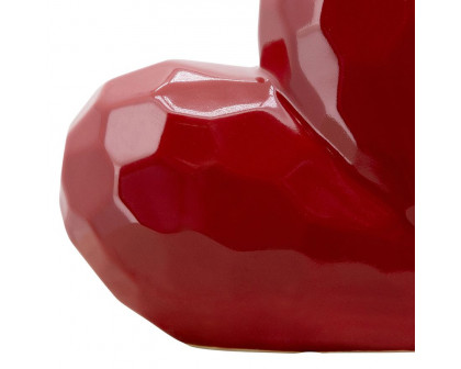 Sagebrook 8" Heart Table Decor - Red