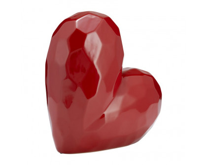 Sagebrook 11" Heart Table Decor - Red