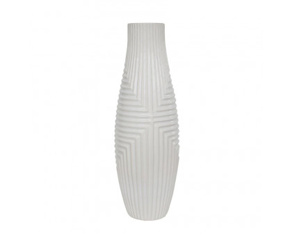 Sagebrook 20" Ceramic Striped Texture Vase