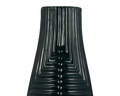 Sagebrook 20" Ceramic Tribal Vase - Forest Green