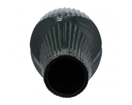 Sagebrook 20" Ceramic Tribal Vase - Forest Green