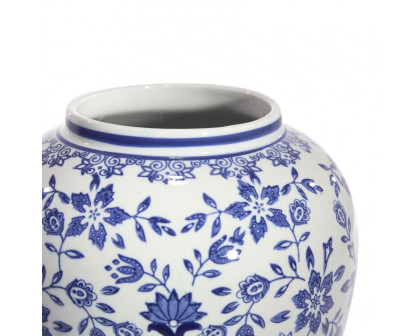 Sagebrook™ 18" Temple Jar - White/Blue