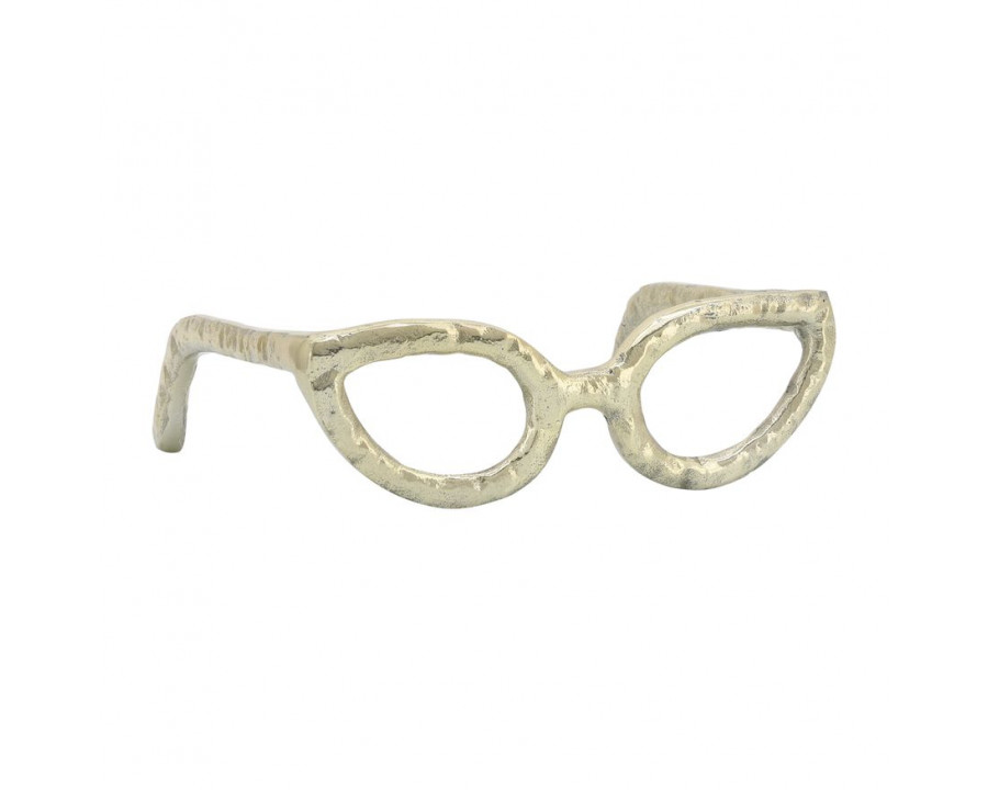 Sagebrook Glasses Sculpture - Gold