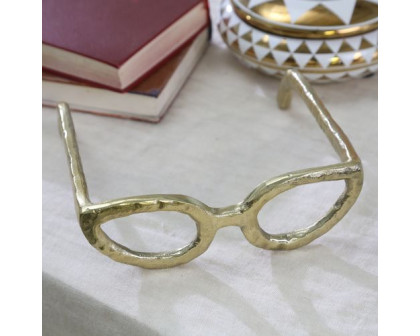 Sagebrook Glasses Sculpture - Gold