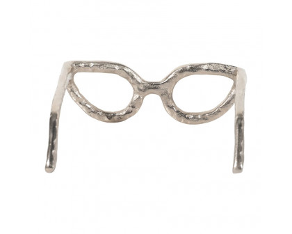 Sagebrook Glasses Sculpture - Silver