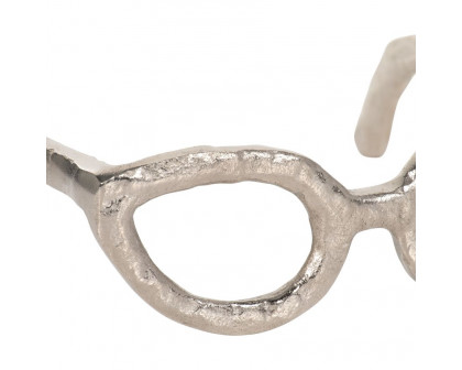 Sagebrook Glasses Sculpture - Silver