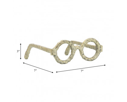 Sagebrook™ Aluminum Glasses Sculpture - Gold