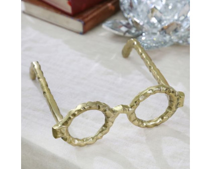 Sagebrook™ Aluminum Glasses Sculpture - Gold