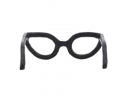 Sagebrook Aluminum Glasses Sculpture - Black