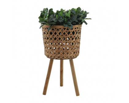 Sagebrook Bamboo Planters (Set Of 3) - Natural