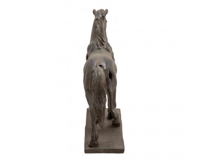 Sagebrook Cracked Horse Sculpture - Brown