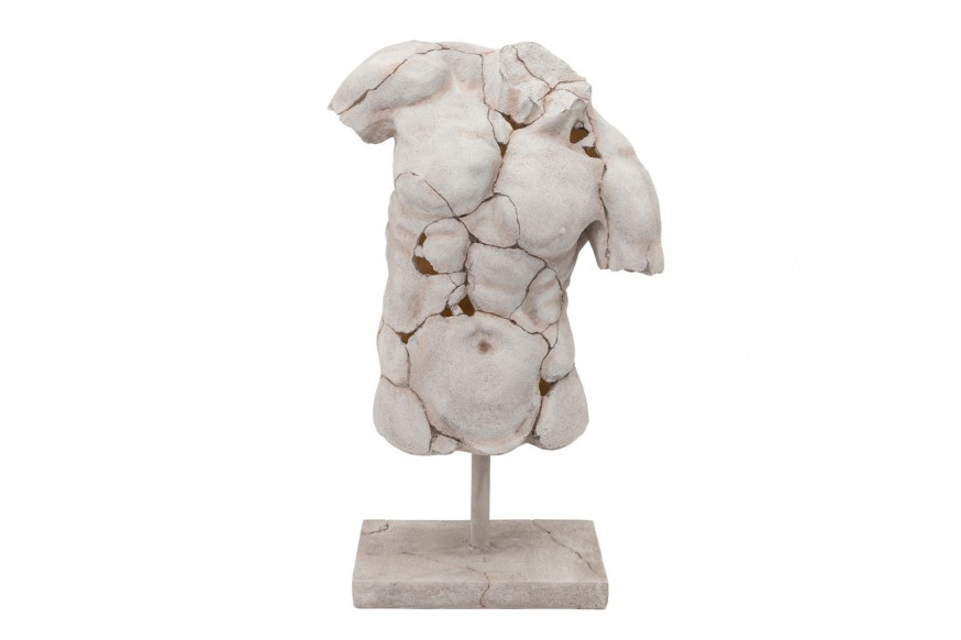 Sagebrook™ Cracked Torso Sculpture - White