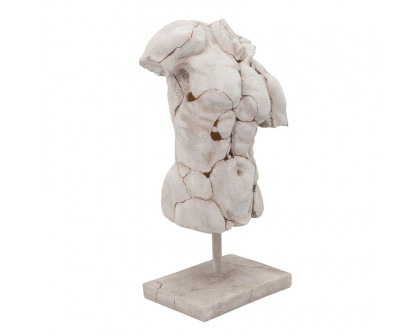 Sagebrook™ Cracked Torso Sculpture - White